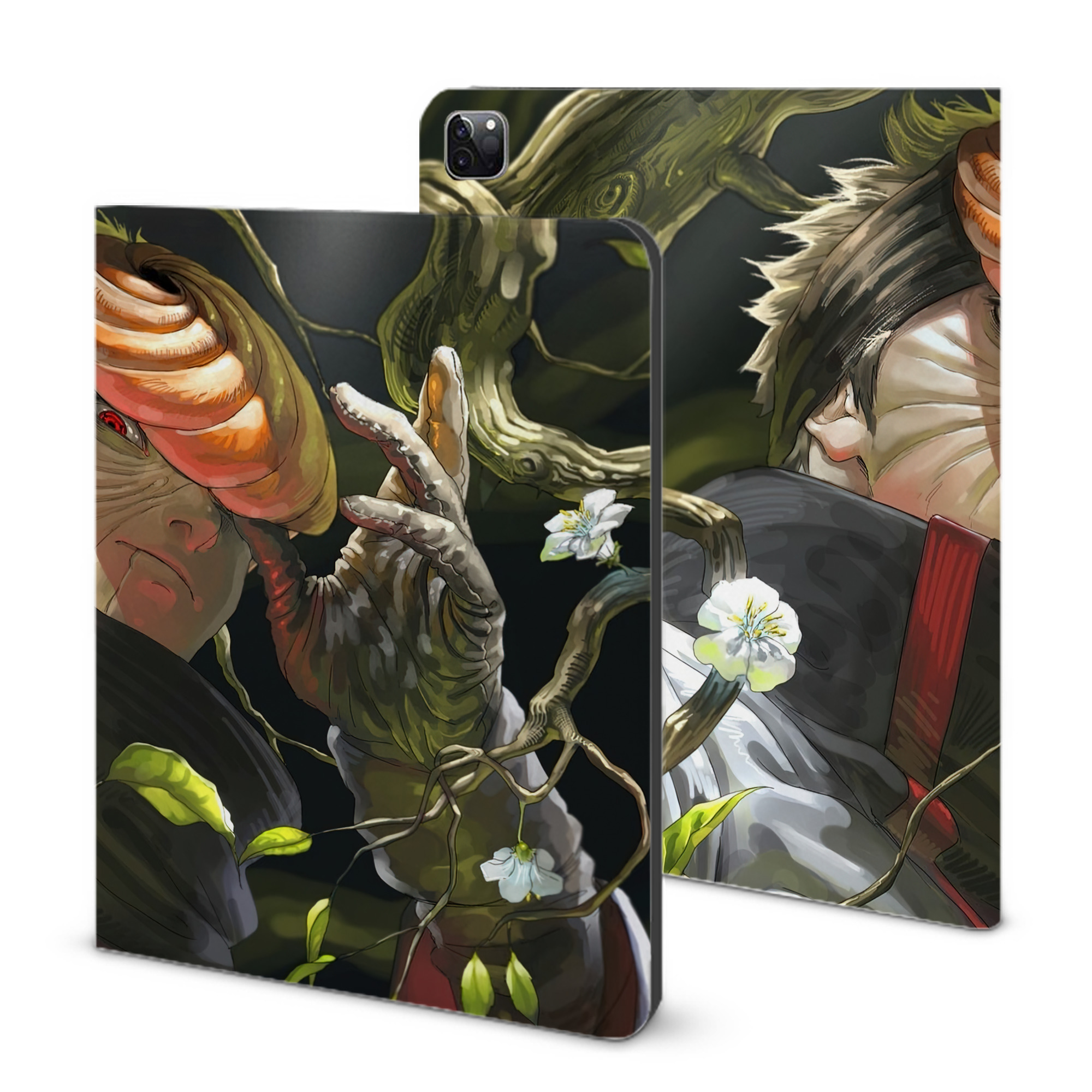 （画像用） NARUTO -ナルト- NARUTO -ナルト- 疾風伝 IPad ケース ブック型 PUレザー TPU 耐衝撃 軽量 薄型 ペン収納なし 全面保護 IPad 各モデル対応